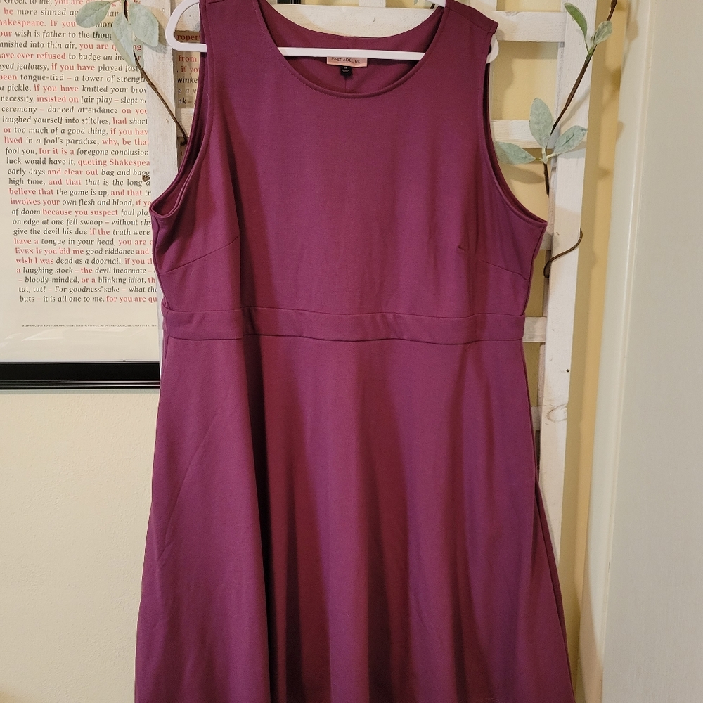 NWOT Deep Rose Knee Length Tank Dress